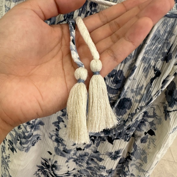 Love Stitch Blue and White Floral Midi Dress - Picture 2 of 3